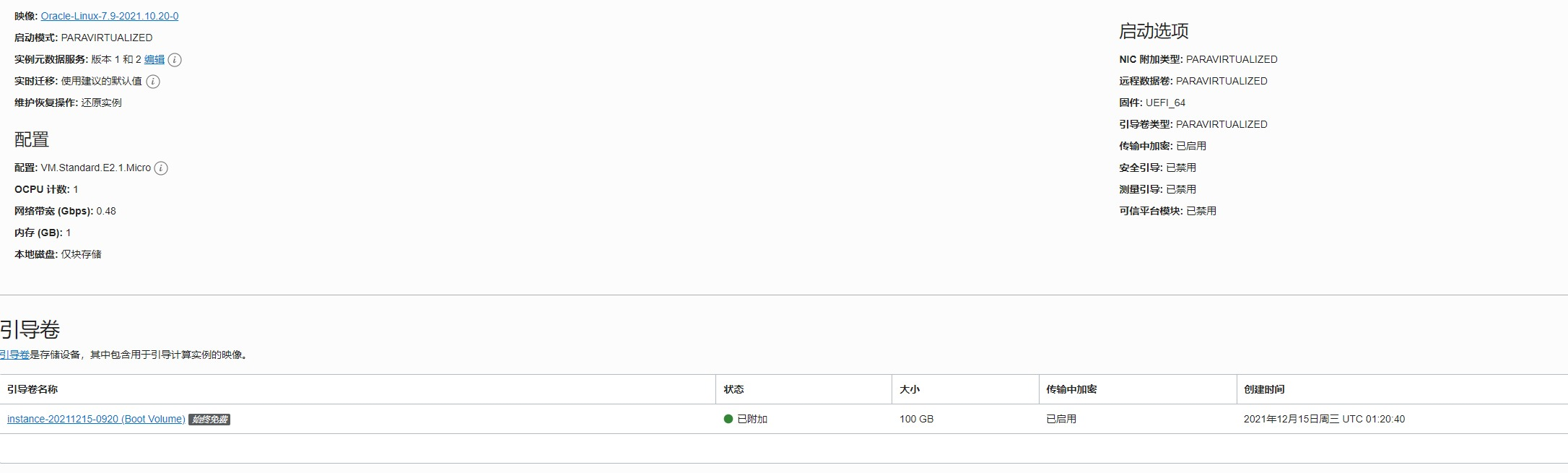 甲骨文创建100G硬盘小鸡